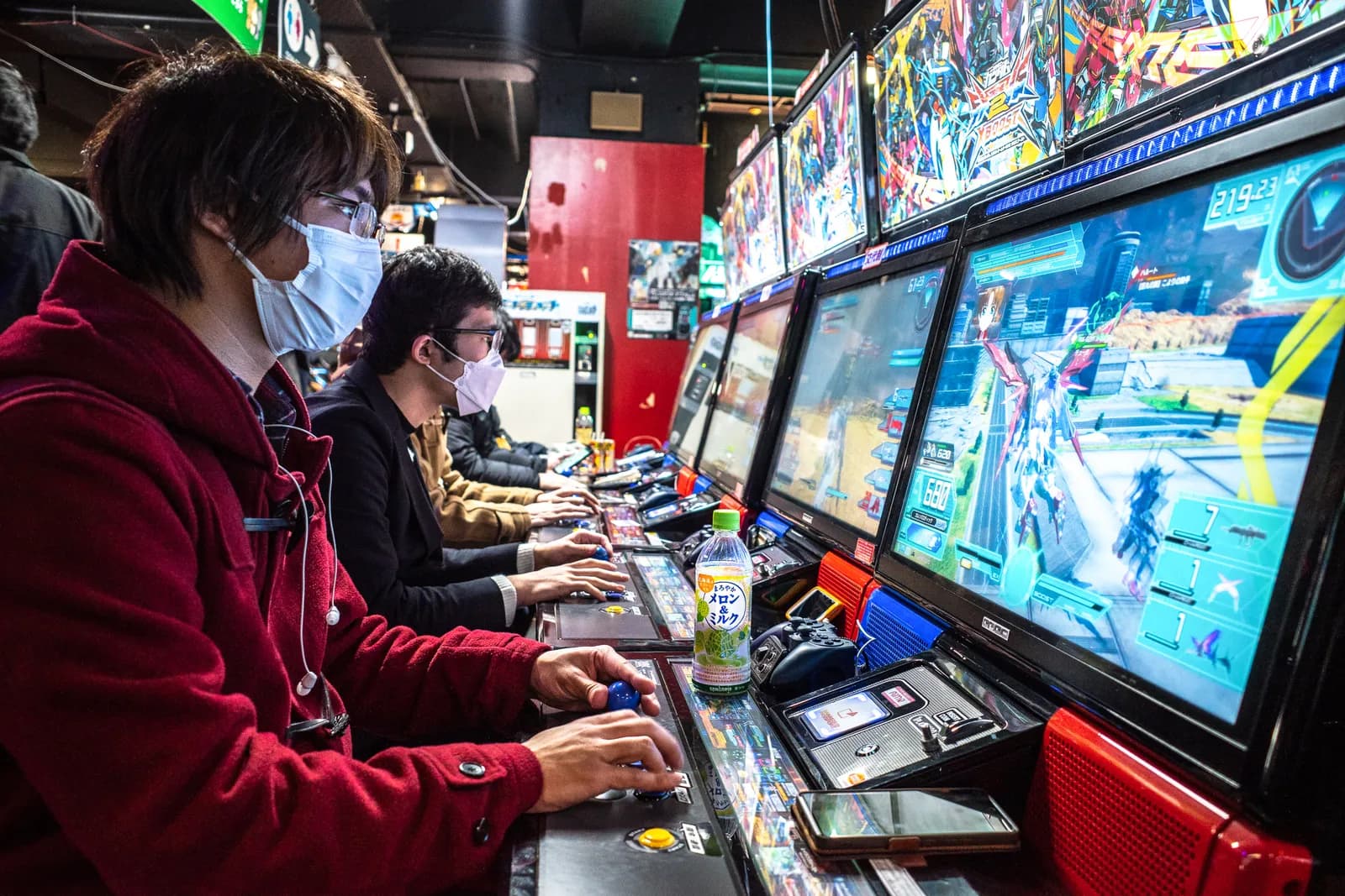 Tela de seleção de personagem de um fighting game clássico de arcade